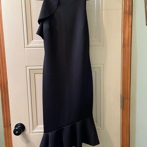 Banana Republic One Shoulder Dress in Black